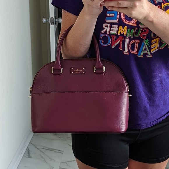 Kate Spade maroon purse - Picture 2 of 5
